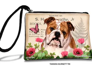 English Bulldog (Tan And White) - Zippies Pet Pouch Coin Purse