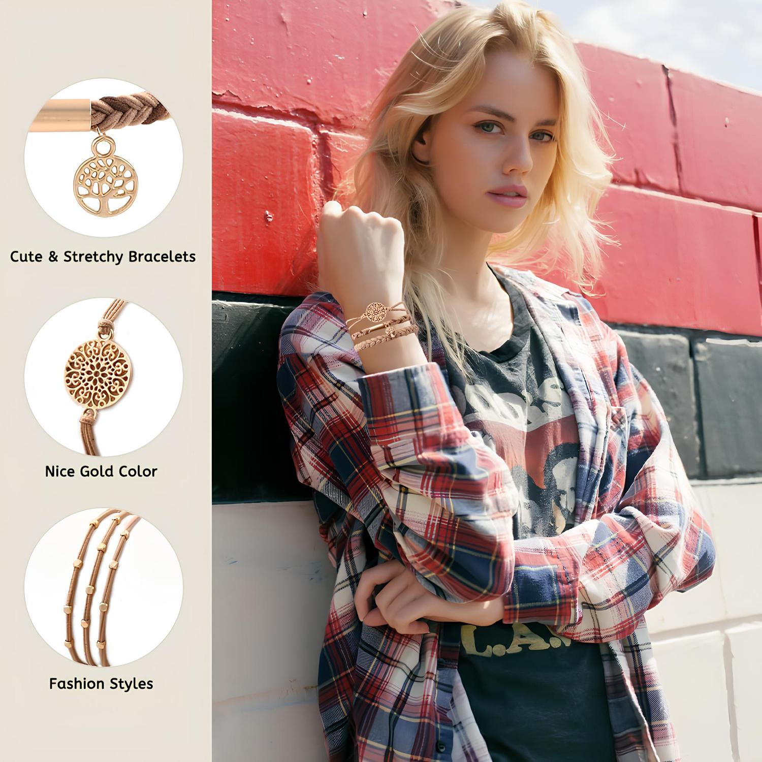 Hair Ties Bracelet for Women(10PCS) 5 Styles Soft Braided Boho Hair Bands Elastic No Damage Hair Ties for Girls thick Thin Long Curly Hair Accessories Hair Ties Bracelet for Women(10PCS) 5 Styles Soft Braided Boho Hair Bands Elastic No Damage Hair Ties for Girls thick Thin Long Curly Hair Accessories