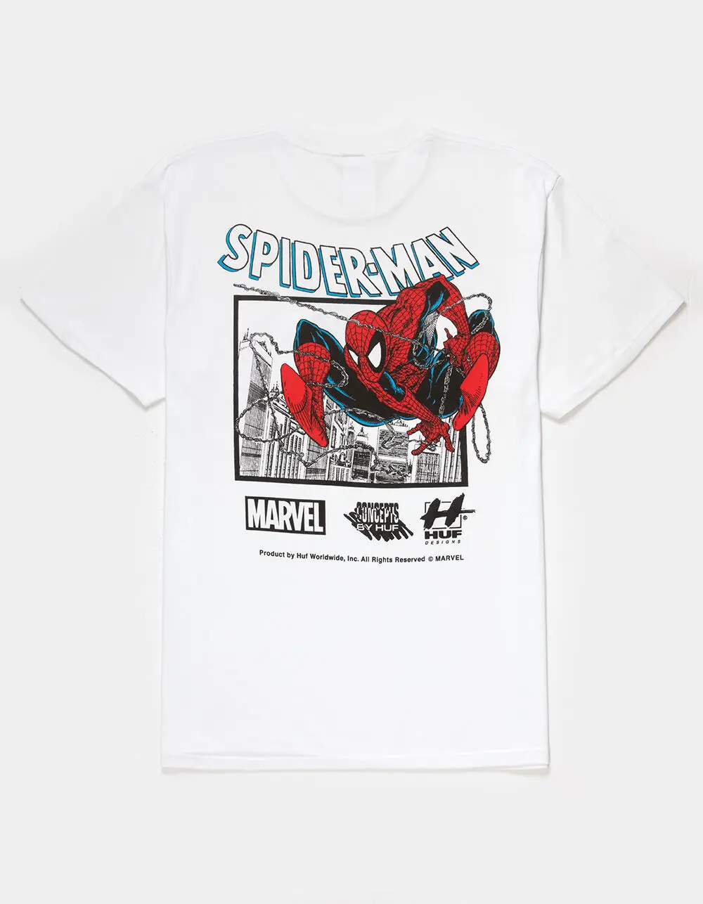 HUF x Marvel Spider-Man Webcrawl Mens Tee