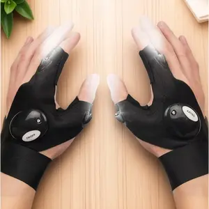 LED Touch Control Gloves, Outdoor Activity Gloves, Waterproof Anti-Slip for Outdoor Work, Running, Fishing, Camping. Adjustable Brightness, Reflective Safety Gear. Durable, Portable Repair Tool. Practical Gift for Christmas, Father's Day.