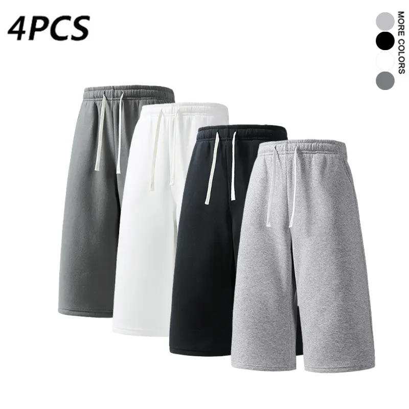 Men’s Baggy 3/4 Unisex Sweatpants - Available in 1-Pack and 4-Pack Options, Men's Sweatpants, Minimalist, Wide, Everyday Wear, Driving / Ootd