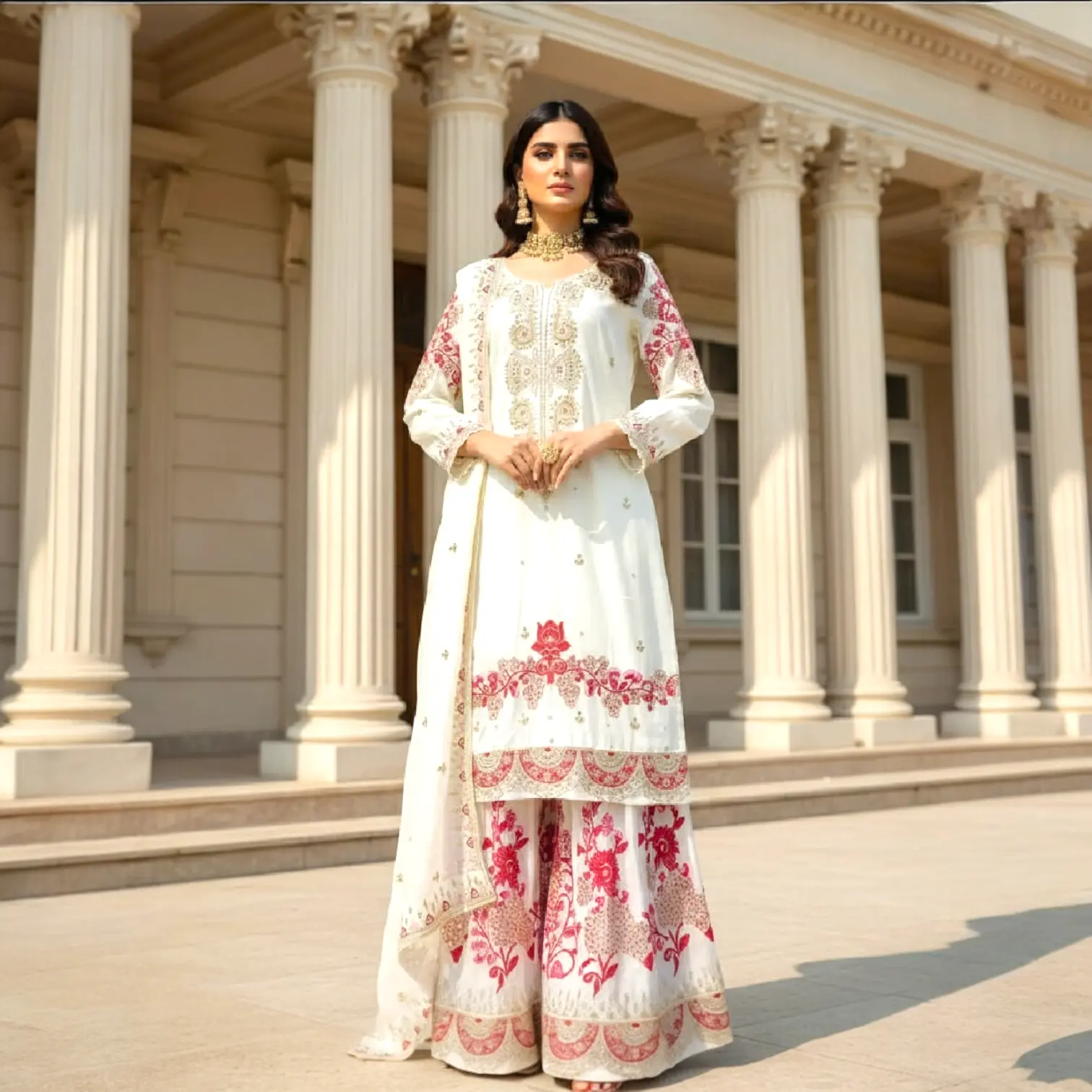 Heavy party wear garara set