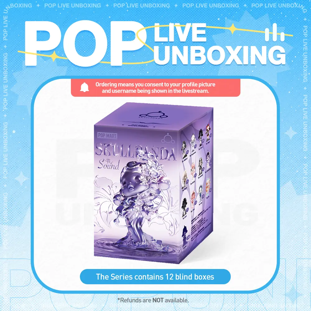 [POP NOW]SKULLPANDA The Sound Series Figures, Blind Box POP MART