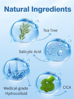 QUSTERE Pimple Patches for Face, Hydrocolloid Acne Patches, Cute Star Zit Covers, Colorful Spot Stickers with Tea Tree, Salicylic Acid & Cica Oil| 3 Sizes (10mm, 12mm & 14mm) |200 Count Skincare Skin Repair