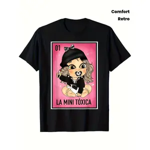 Women's and Unisex La Mini Toxica Mexican Lottery Card Graphic T-Shirt