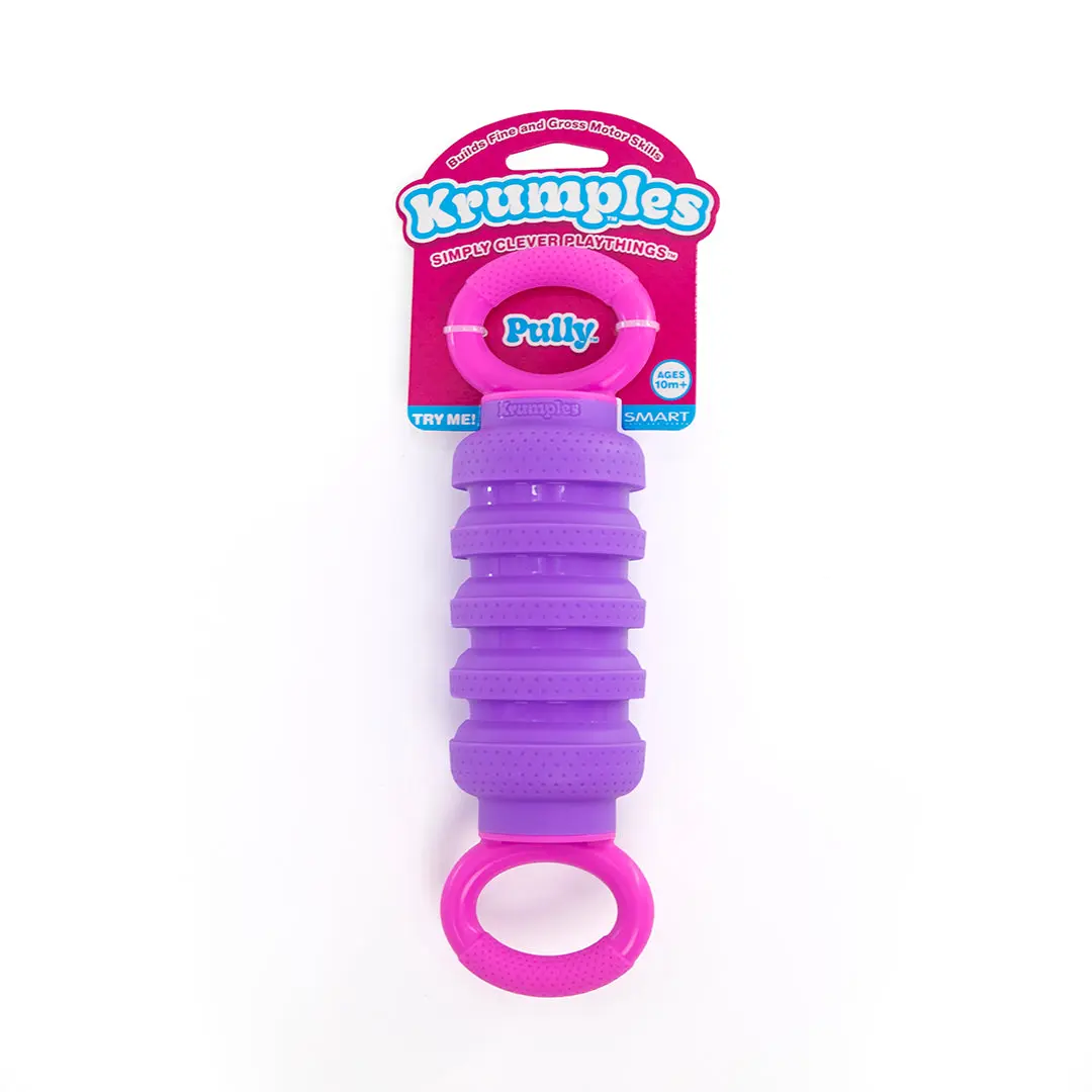 Krumples Sensory Toy — Pully Purple | Tactile Fidget & Stress Relief Toy for Babies, Kids & Adults