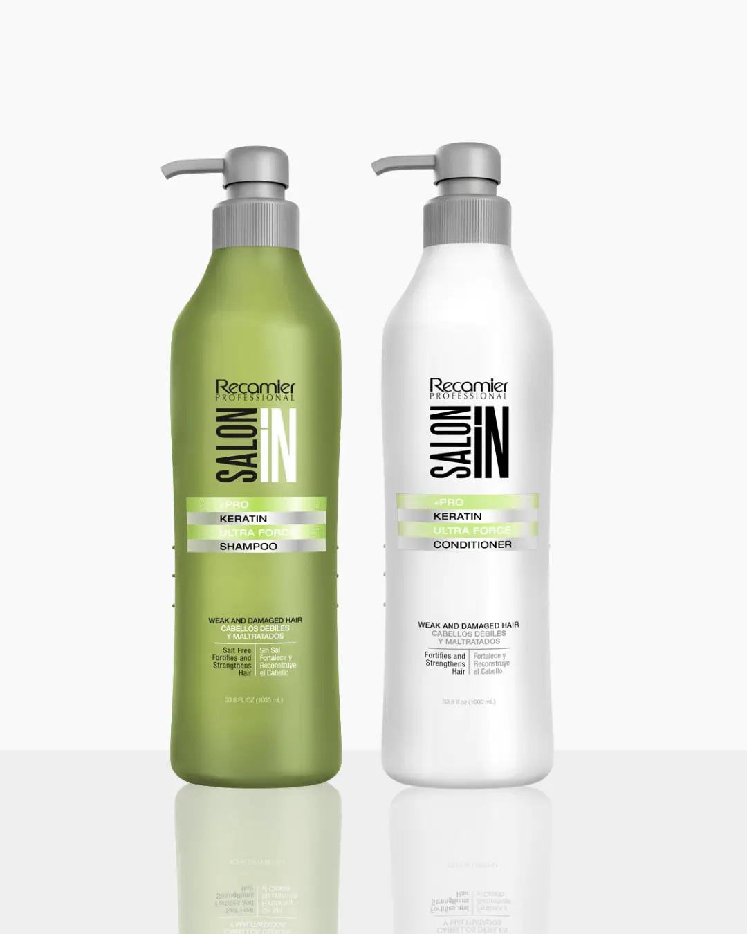 Keratin Ultra Force 2-Piece Set: Shampoo + Conditioner 33.8 fl oz each