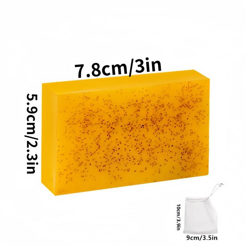 3PCS Turmeric & Kojic Acid Brightening Soap,Soap Body CareBody Wash Lemon FlawlessOrganic Comfort Cleansing naturalskincare