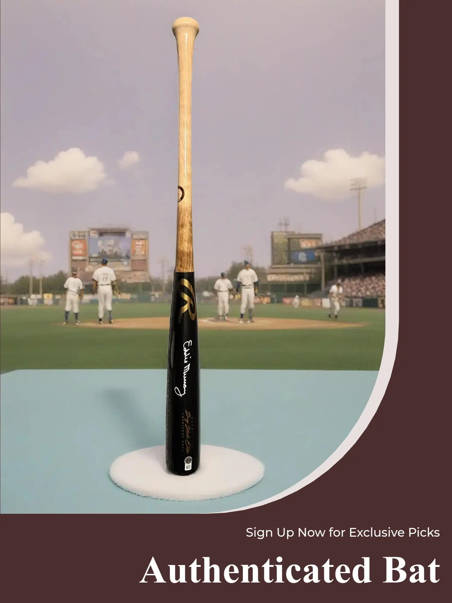 1V1 Single Signed Baseball Bat  Guaranteed Sports cards!!, Sports Card Packs, Collectible Item