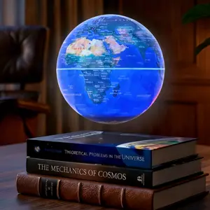MAGECMOON Magnetic Levitation Book Globe Floating Ball for Learning (Book Does Not Illuminate) LED Light for Bedroom Gaming Desktop 3D Color Changing Self-Rotating Night Light for Elementary and Middle School Students Boys and Girls Holiday Gift