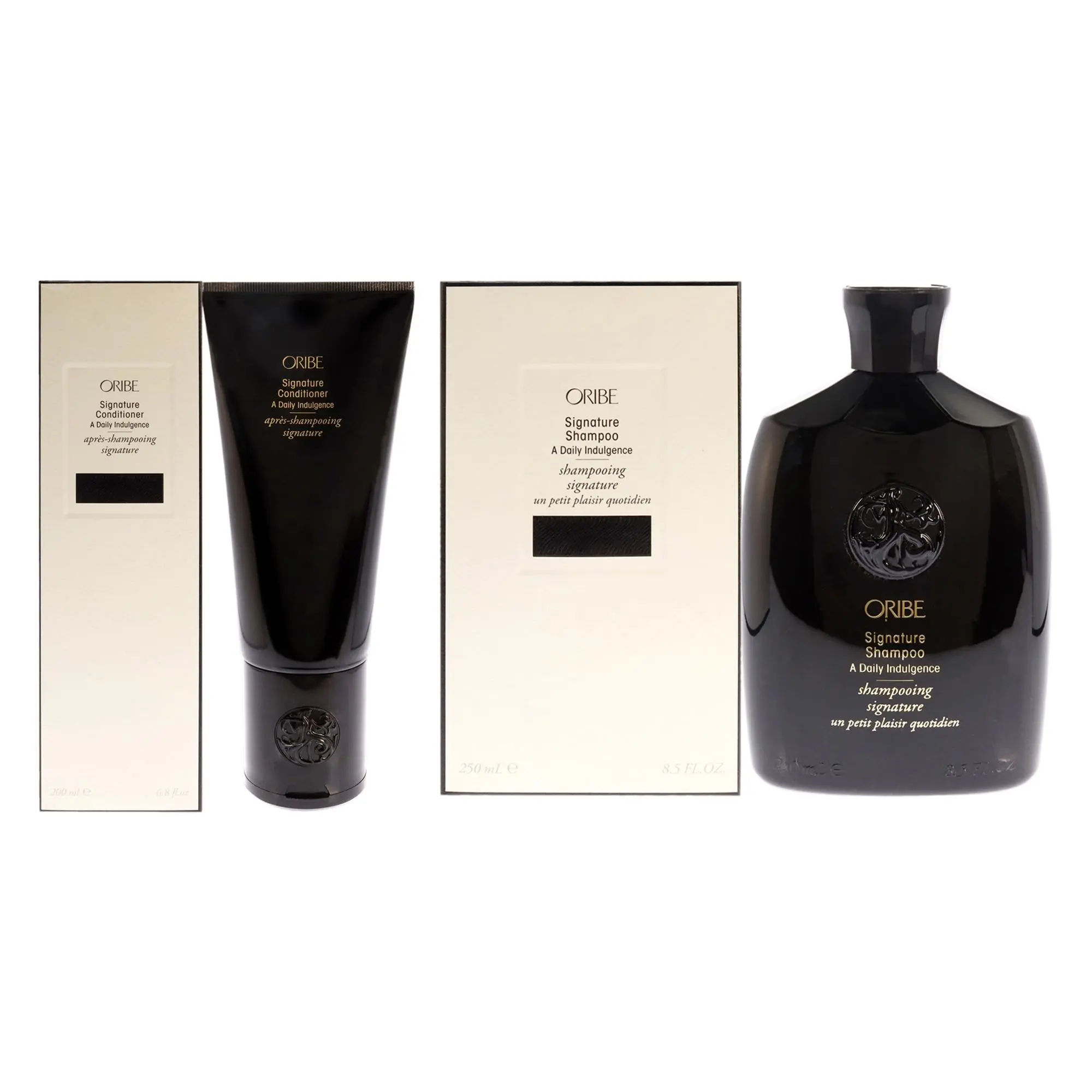 Oribe Unisex Daily Signature Shampoo & Conditioner Convenient 2-Piece Kit - 8.5oz Shampoo, 6.8oz Conditioner