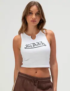 VON DUTCH Notch Rib Womens Tank Top