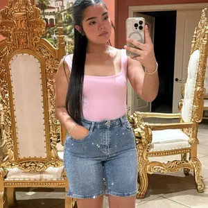 Elida Rhinestone Bermuda shorts