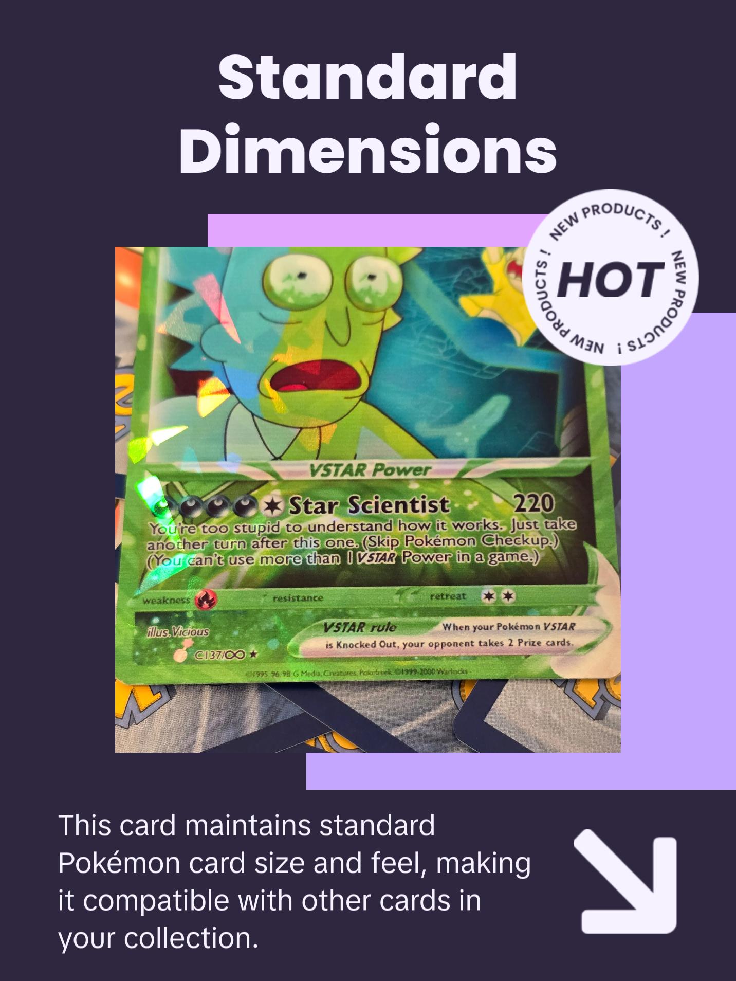 Rick And Morty Pokemon Card - Rick C-137 and Morty Smith - TikTok Shop
