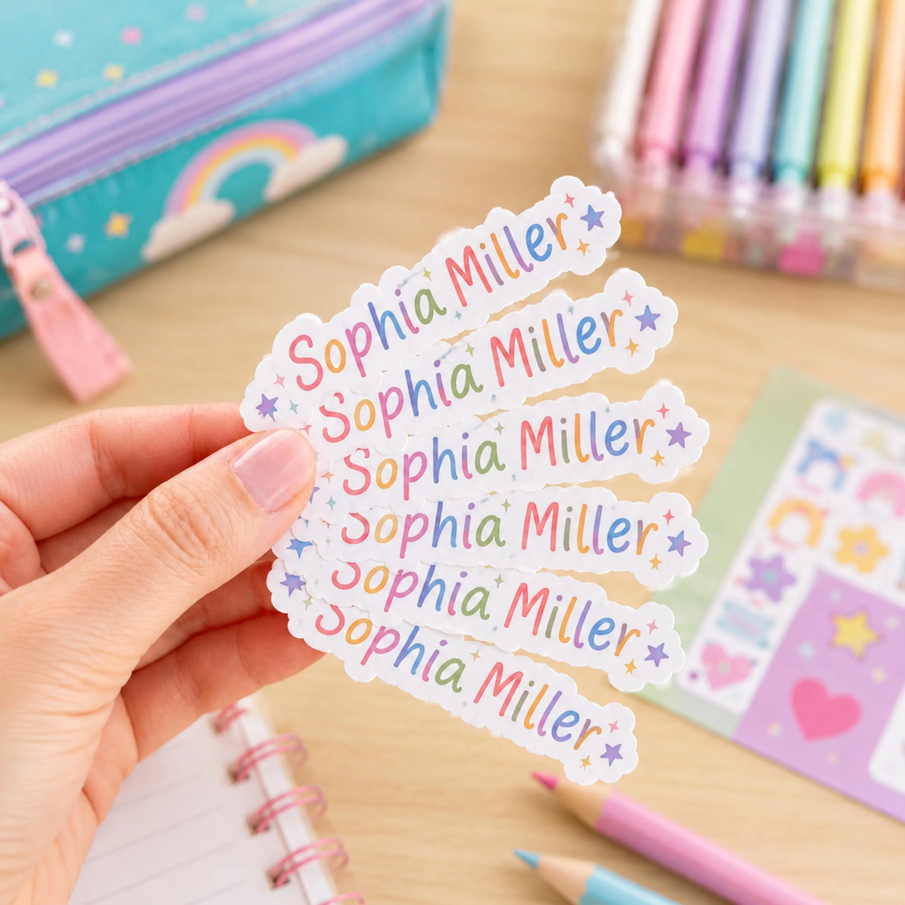 Personalized Kids Name Labels | Waterproof Back to School Stickers Jacob