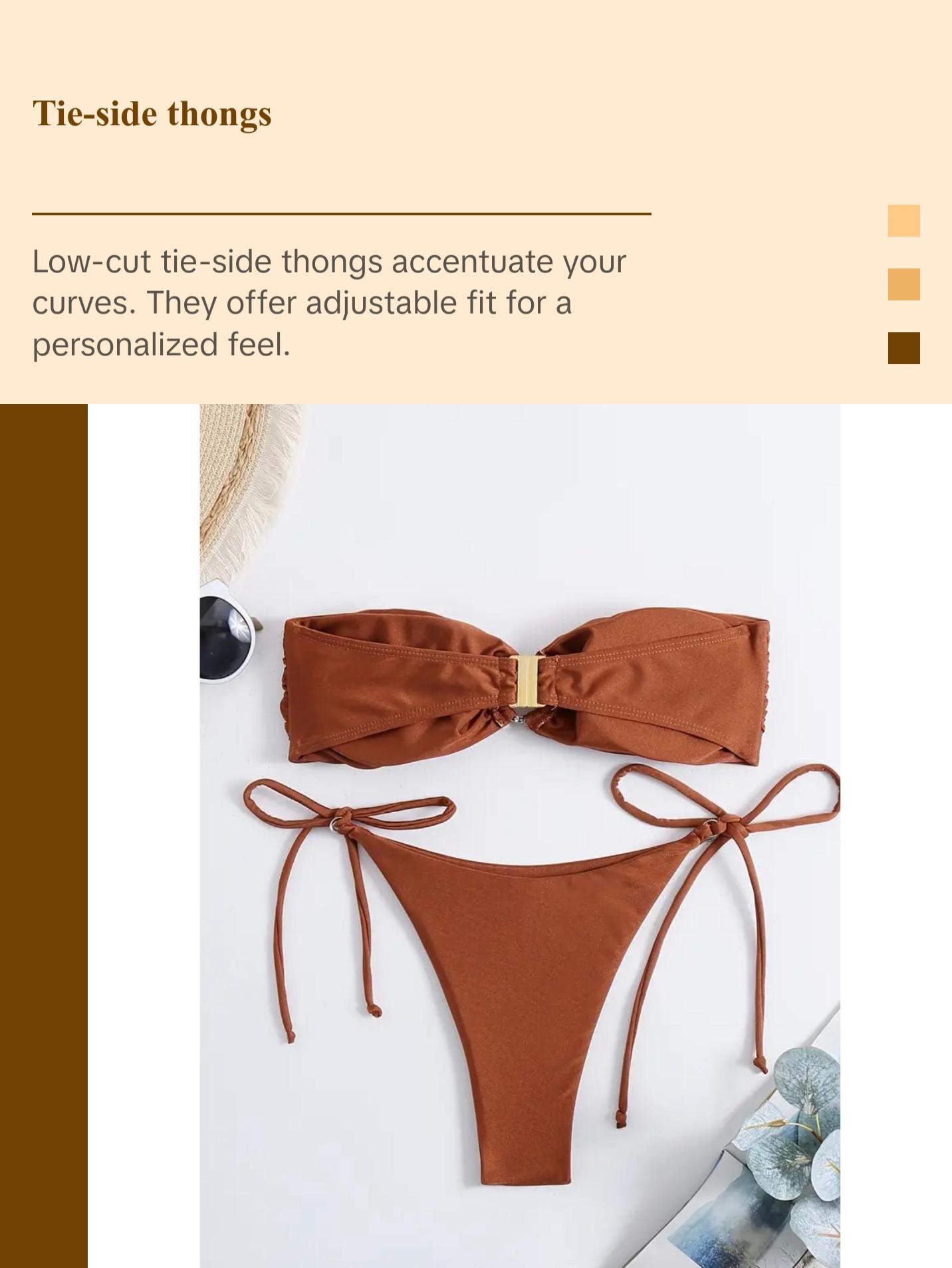 Strapless Tube Top Bikini Sets