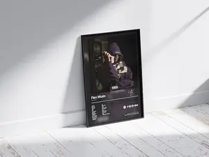Osamason Poste - Album Wall Cover Art - Underground - Minimal Poster - Dorm Room Decor - Music Lover Gift - Lil O, Flex Musix (No Frame)