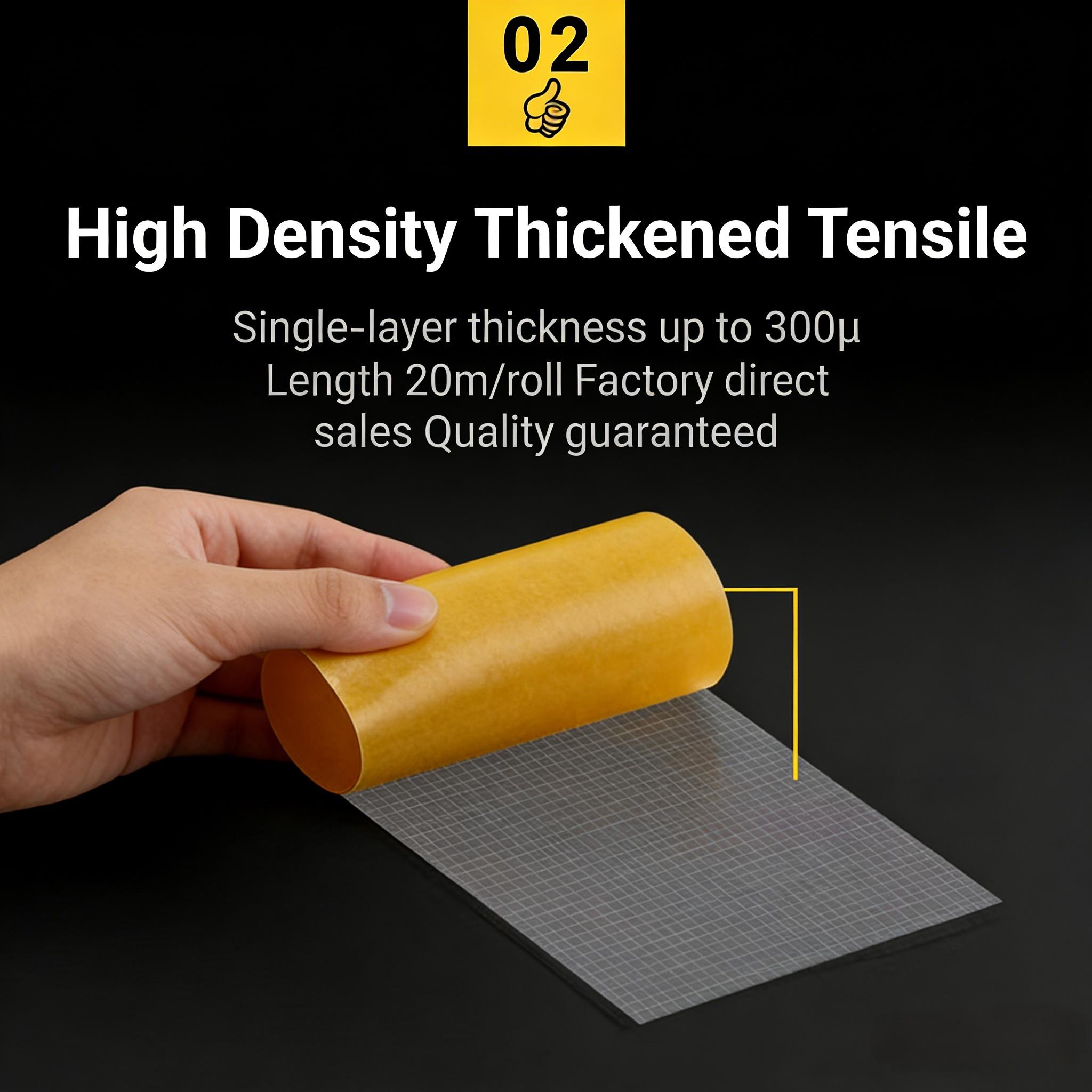 Heavy-Duty Double-Sided Duct Tape, Strong Adhesive, Waterproof, Removable, No Residue, Ideal for Carpet, Wallpaper, Home Use