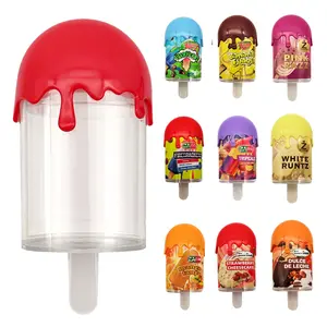 (12 Count) Popsicle Style Plastic Storage Containers with Decorative Wrap Labels - Styles