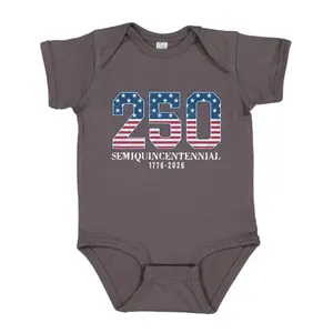 250 Semiquincentennial Onesie, July 4th Baby Clothing, Cotton Baby Bodysuit, Baby Shower Gifts