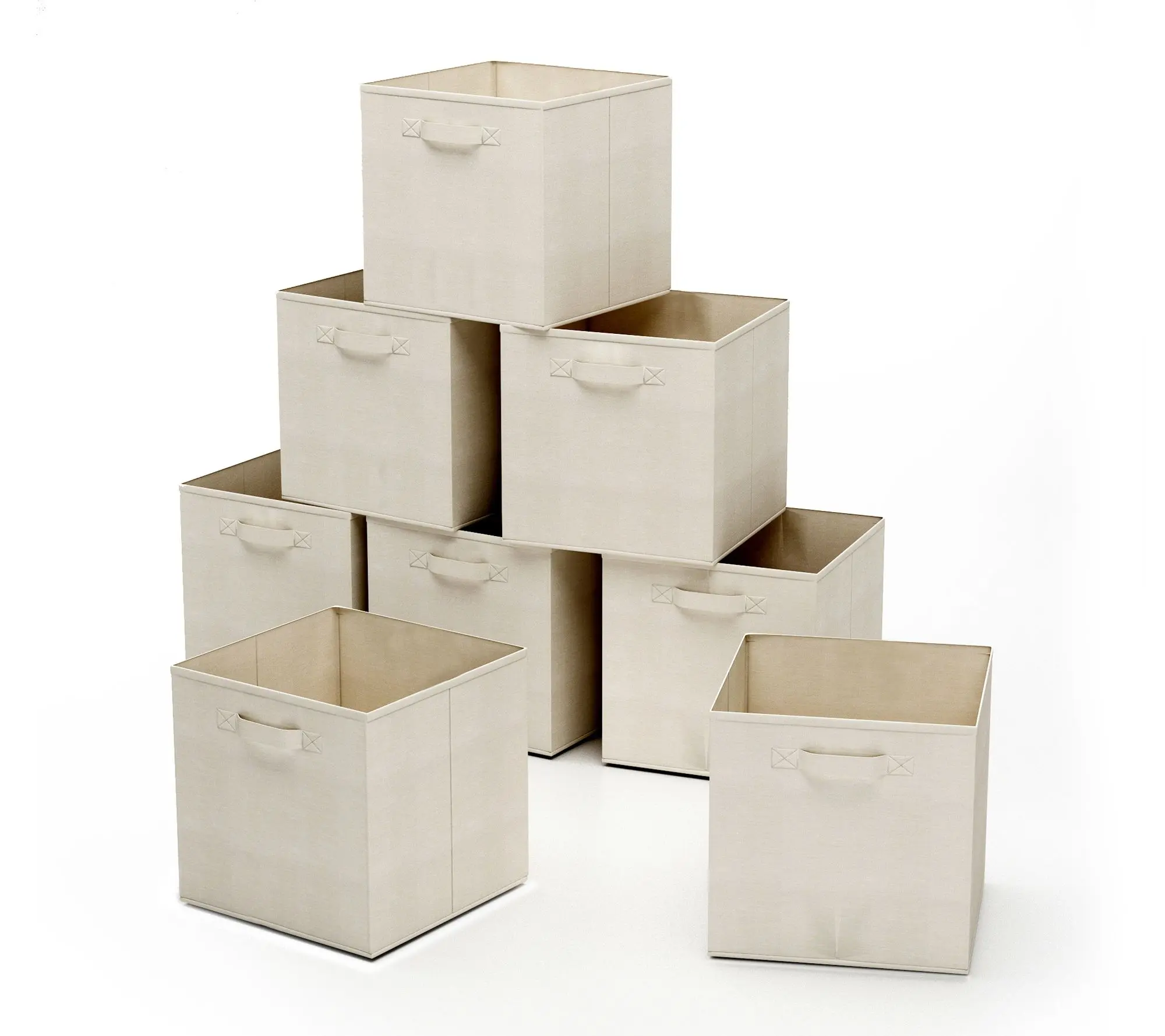 Home-Complete 8-Piece Storage Cubes Foldable Storage Cubes