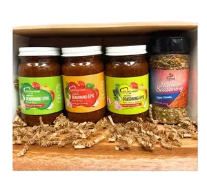 Haitian Epis Trio + Zepis Timalis Caribbean Seasoning | Island Flavor Power Pack (4 Jars)