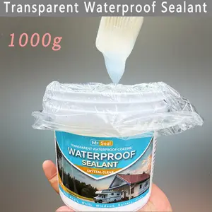 Mr Seal Transparent Waterproof Sealing Paint 35.2oz High-Quality Gel Coating Ideal for RVs Boats Pipes Tiles Durable Long-Lasting Leak Repair Fast Drying