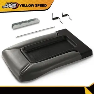 Center Console Fit For 1999-2007 Chevy Silverado GM Part Lid Arm Rest Latch Car Armrest Box Leather Car Armrest