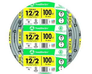 Southwire 12/2 UF-B Outdoor Direct Burial Wire 100 ft Coil (13055926)