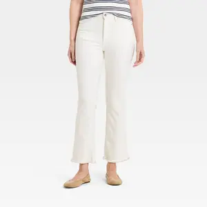 Women's High-Rise Kick Flare Jeans - Universal Thread™ Cloud White 00 Long