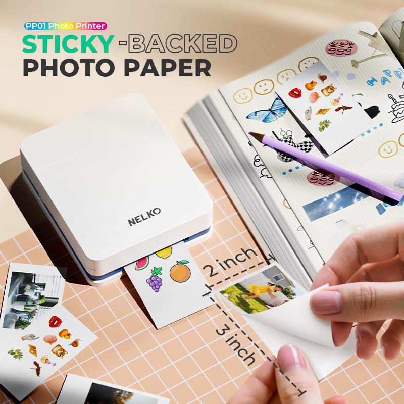 Nelko 2X3 Photo Paper for PP01/PP03 Mini Photo Printer Adhesive Backed Instant Printerscanner 30-100 Sheets Crisp Colors Peel & Stick Backing TikTokShopBlackFriday Nelko 2X3 Photo Paper for PP01/PP03 Mini Photo Printer Adhesive Backed Instant Printerscanner 30-100 Sheets Crisp Colors Peel & Stick Backing TikTokShopBlackFriday