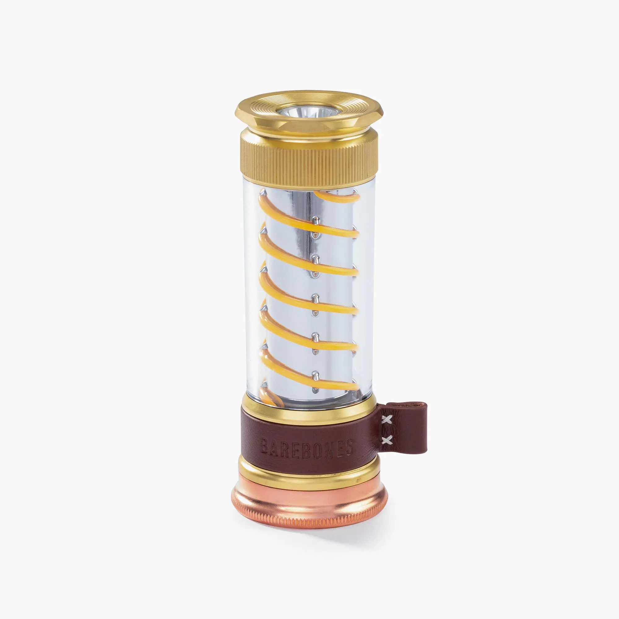 Barebones Edison Light Stick – Brass, USB Rechargeable LED Lantern and Flashlight with 7 Modes, 40+ Hour Run Time, Camping Essentials with Magnetic Base