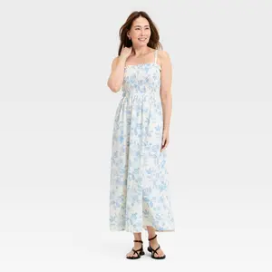 Women's Sleeveless Ruffle Maxi Floral Sundress - Universal Thread