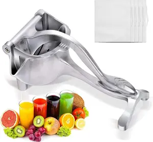 Lemon juicer, stainless steel manual juicer, citrus fruit juice maker, gravity-powered manual squeezing tool for extracting juice from lemons, pomegranates, and oranges. Gift, home essential item, suitable for giving to friends.