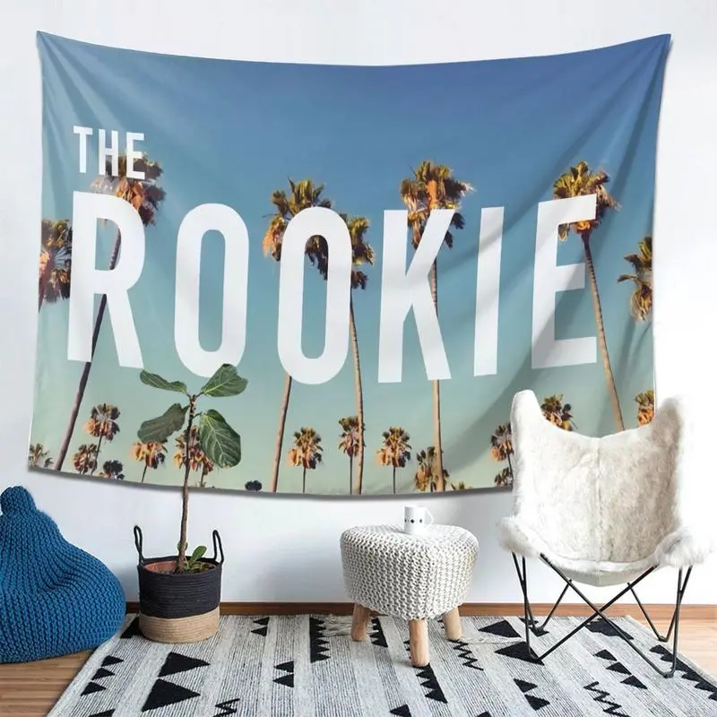 The Rookie Print Tapestry - Lightweight, Easy-Hanging Home Textile for Indoor-Outdoor Wall Room Art, Cold Wash, Multi-Size Gift for Fans & Friends, Vintage Bedroom Decor