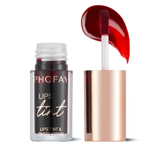 PHOFAY Lip Tint 4ml - Moisturizing Lip Stain with Velvet Finish, Vibrant Waterproof Lip Color, Lightweight Non-Sticky Formula
