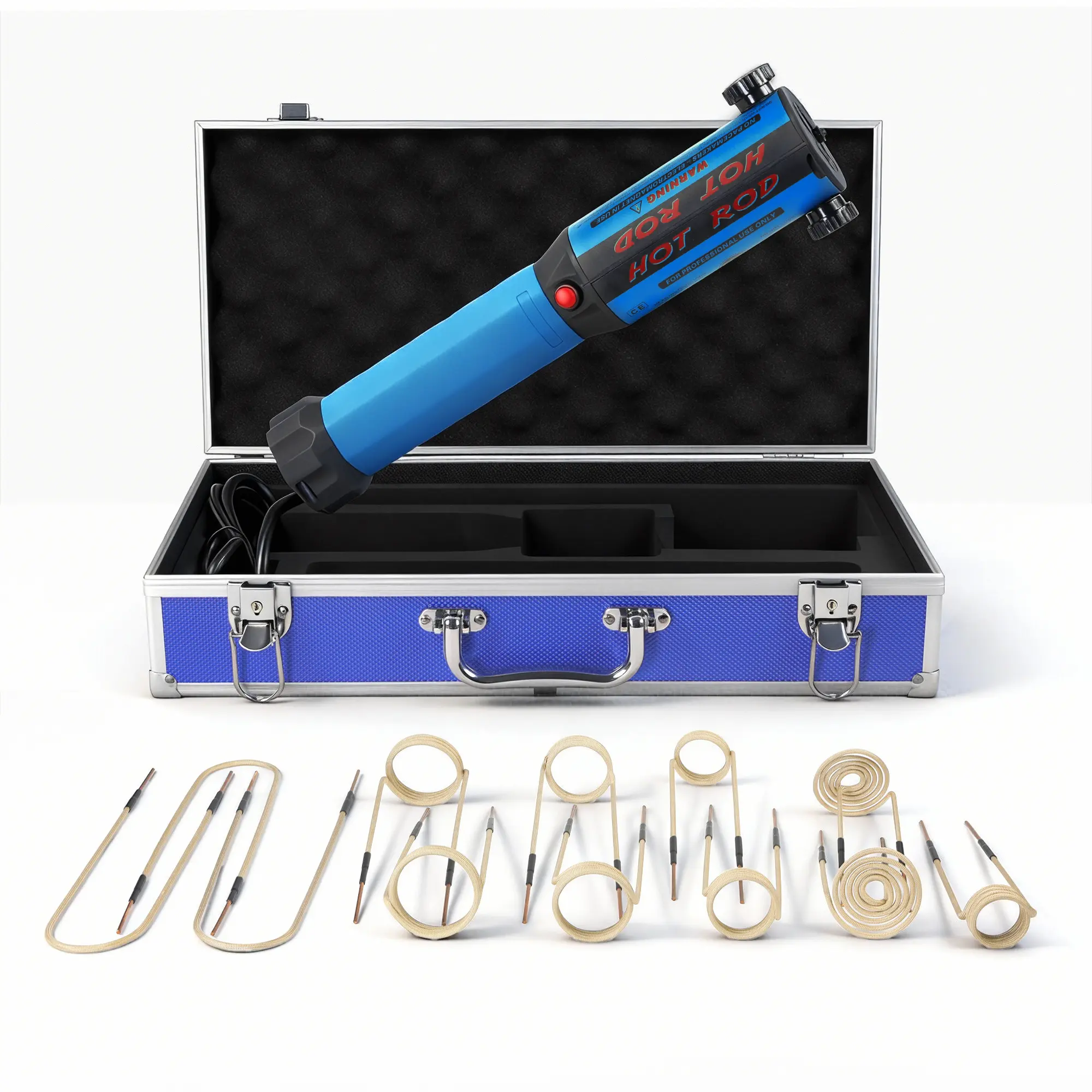 SOLARY H7A 1200W 110V Induction Heater Kit with 12 Coils, Silicone Grip Handle, Aluminum Case, Backlit Feature for Fast Rusted Bolt & Nut Loosening