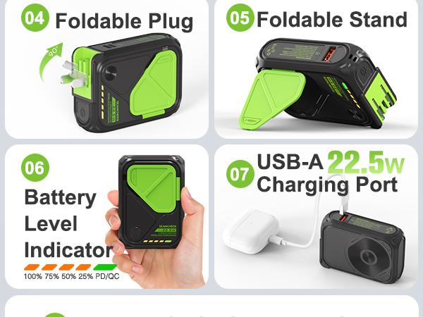 P05 Portable Charger, Magnetic Power Bank, Small Wireless PowerBank, Battery Pack10000mAh Travel Essentials Fast Charging With Built in Cable, Foldable Wall Plug for iPhone,Samsung,Andriod P05 Portable Charger, Magnetic Power Bank, Small Wireless PowerBank, Battery Pack10000mAh Travel Essentials Fast Charging With Built in Cable, Foldable Wall Plug for iPhone,Samsung,Andriod