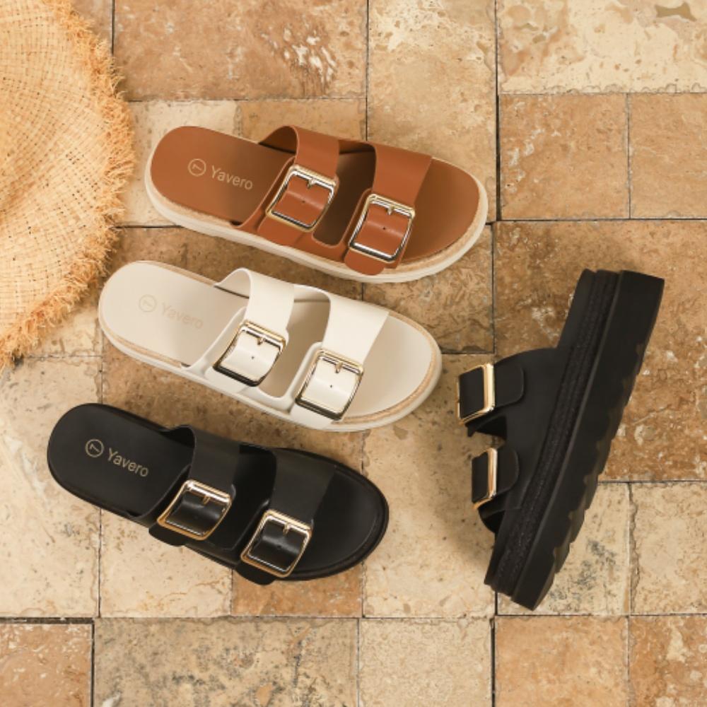 Women's Buckle Strap Sandals Open Toe Flatform Sandals with Adjustable Dual-Strap Summer Espadrille Platform Comfortable Non-Slip Outsole Women's Buckle Strap Sandals Open Toe Flatform Sandals with Adjustable Dual-Strap Summer Espadrille Platform Comfortable Non-Slip Outsole