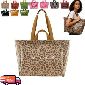 【LOCAL DELIVERY】Tote Bag for Women,  Large Capacity Work Tote, Lightweight Laptop Tote Bag, Clear Plastic PVC Letter Printed Kraft Paper Hobo Bag with Handle for Work, Shopping, Dating, Outdoor, Office, Casual. Tote Purses for Women,  Gift Ideas