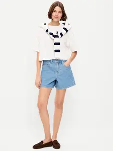 Old Navy Women's High-Waisted Wow Baggy Jean Shorts -- 5-inch inseam