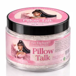 Bee Enchant’s Pillow Talk Custom Body Dusting Perfume Powder- Scented - Finely Milled powder Talc-Free Fragrance Vanilla Daily- Natural Shower Powder