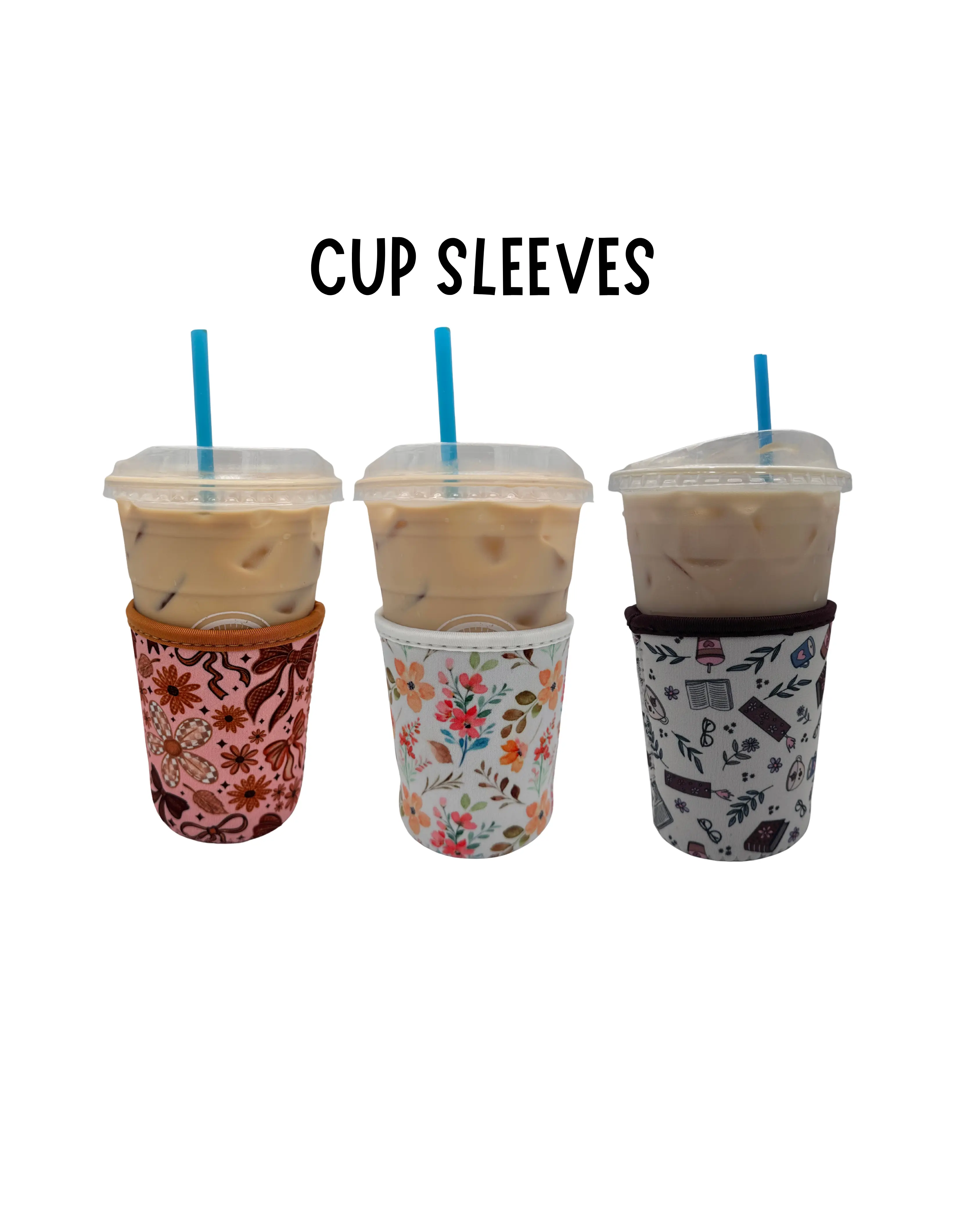 Coffee Sleeve & 12oz Can Cooler | Cute Drink Coozie | Reusable, Sweat-Proof & Washable | Neoprene Beverage Holder for Coffee, Soda & Energy Drinks | Gift for Coffee Lovers