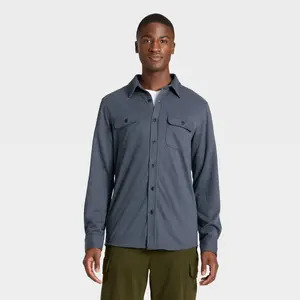 Men's Comfort Soft Shirt - Goodfellow & Co Dark Blue L