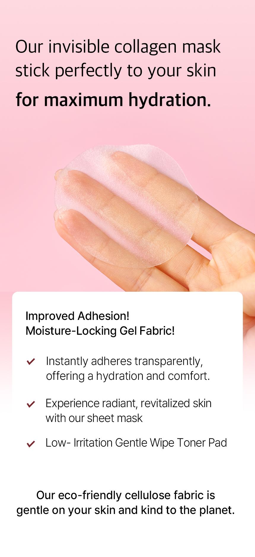 [mixsoon Official Shop] Collagen Toner Pad, 5.74 fl.oz/170ml/110 Sheets - Vitality & Nutrition Cosmetic Toner Pads, Korean Skincare Self Care Products for Glass Skin