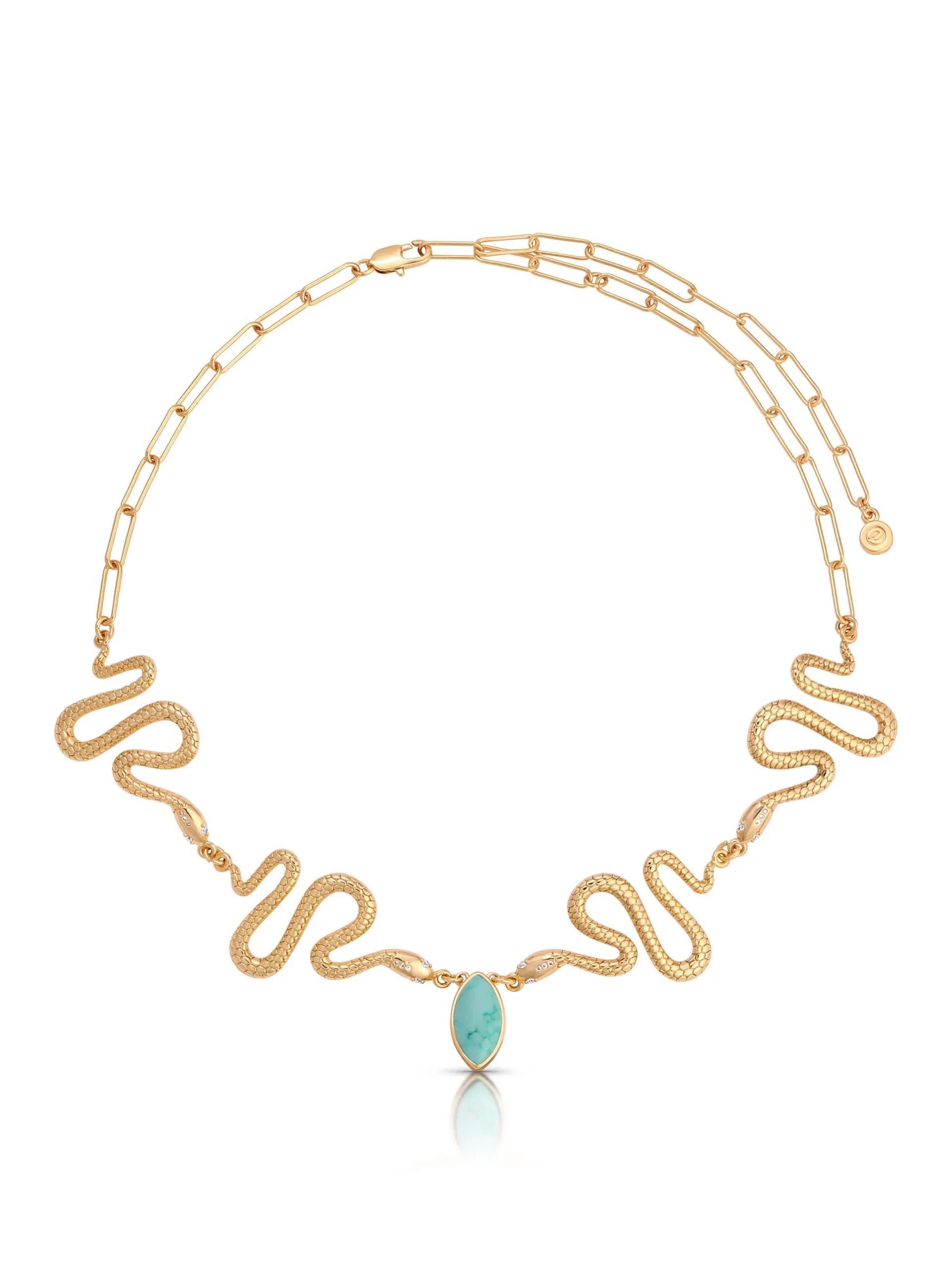 Turquoise Serpentina Snake Choker
