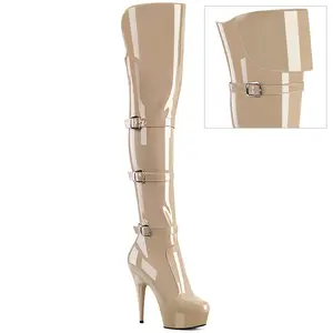 Delight-3018, Platform Heel, Knee-High