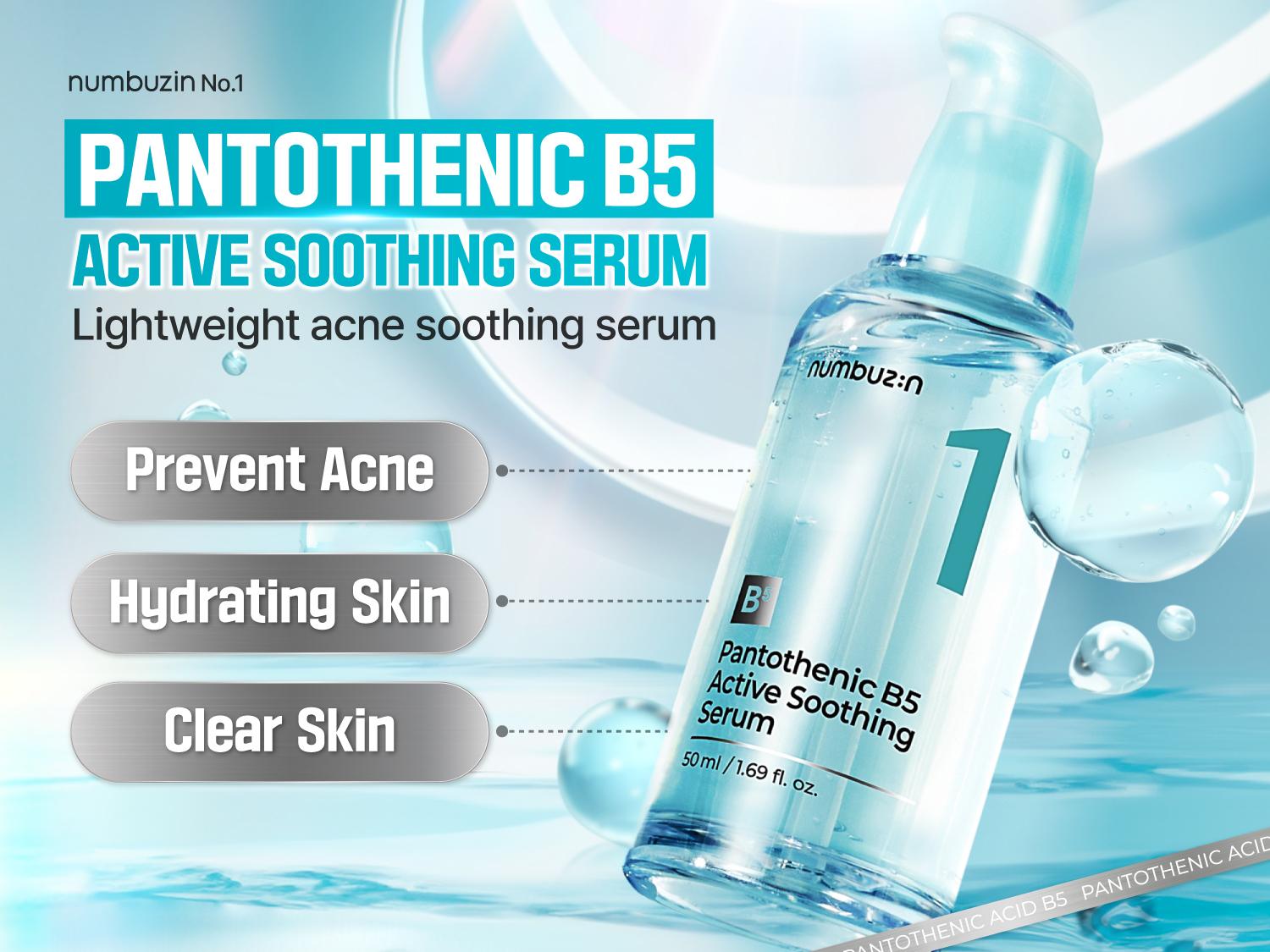 [numbuzin official shop] No.1 Serum | Pantothenic B5 Active Soothing Serum | 1.69 fl. oz.
