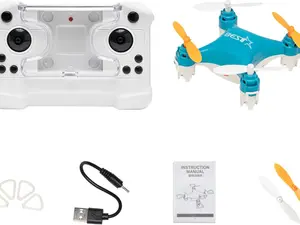 Drone Mini Remote Control Aircraft New Children's Toy Micro Aircraft Fixed Height Quadcopter Electronic Gadget (Blue) Durable Lights Button Portable Controller