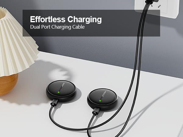 Medcursor Wireless Dual-Channel Muscle Stimulator, App-Controlled TENS Unit with Session Memory, 3 Modes, 25 Intensities, Pain Relief for Back/Arms/Shoulders/Legs, Portable with Storage Pouch